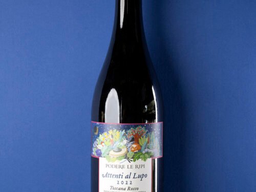 Attenti al Lupo Toscana rosso 2022 Podere le Ripi vino "triple a" foto x Qalici enoteca